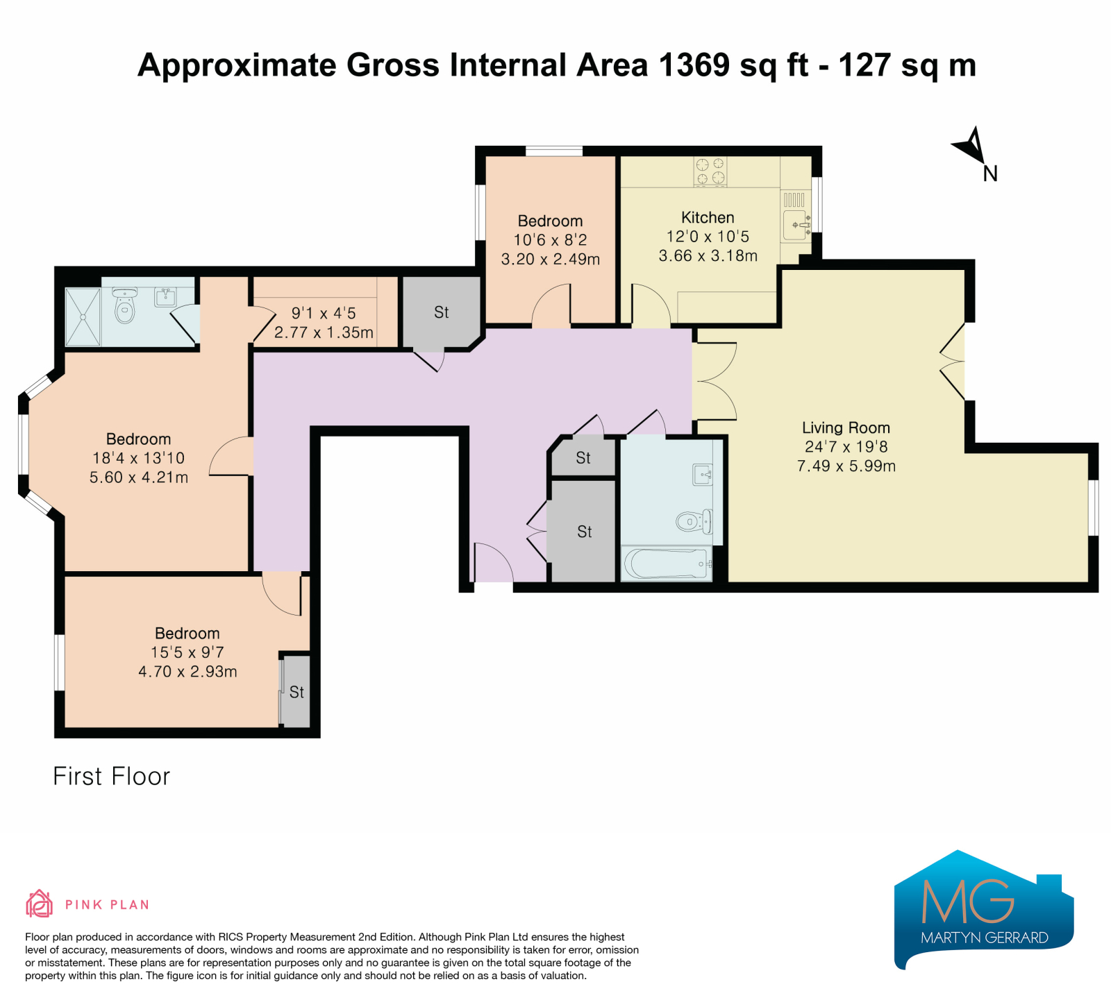 3 bedroom Apartment to rent - Martyn Gerrard