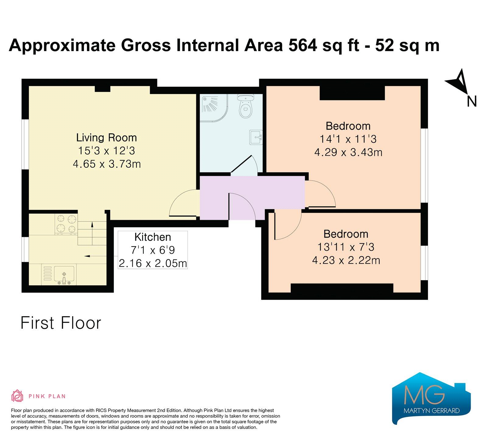 2 bedroom Apartment to rent - Martyn Gerrard