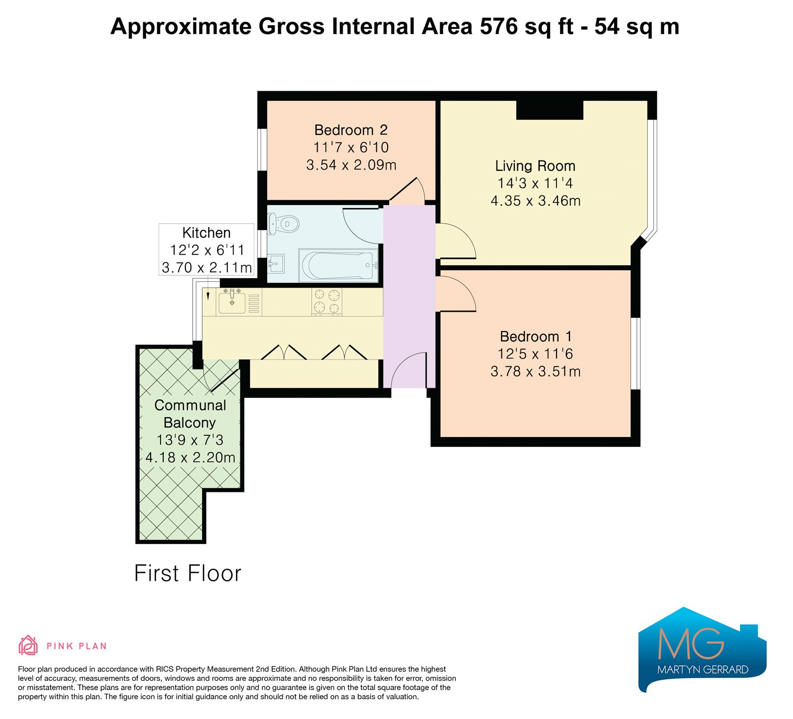 2 bedroom Apartment to rent - Martyn Gerrard