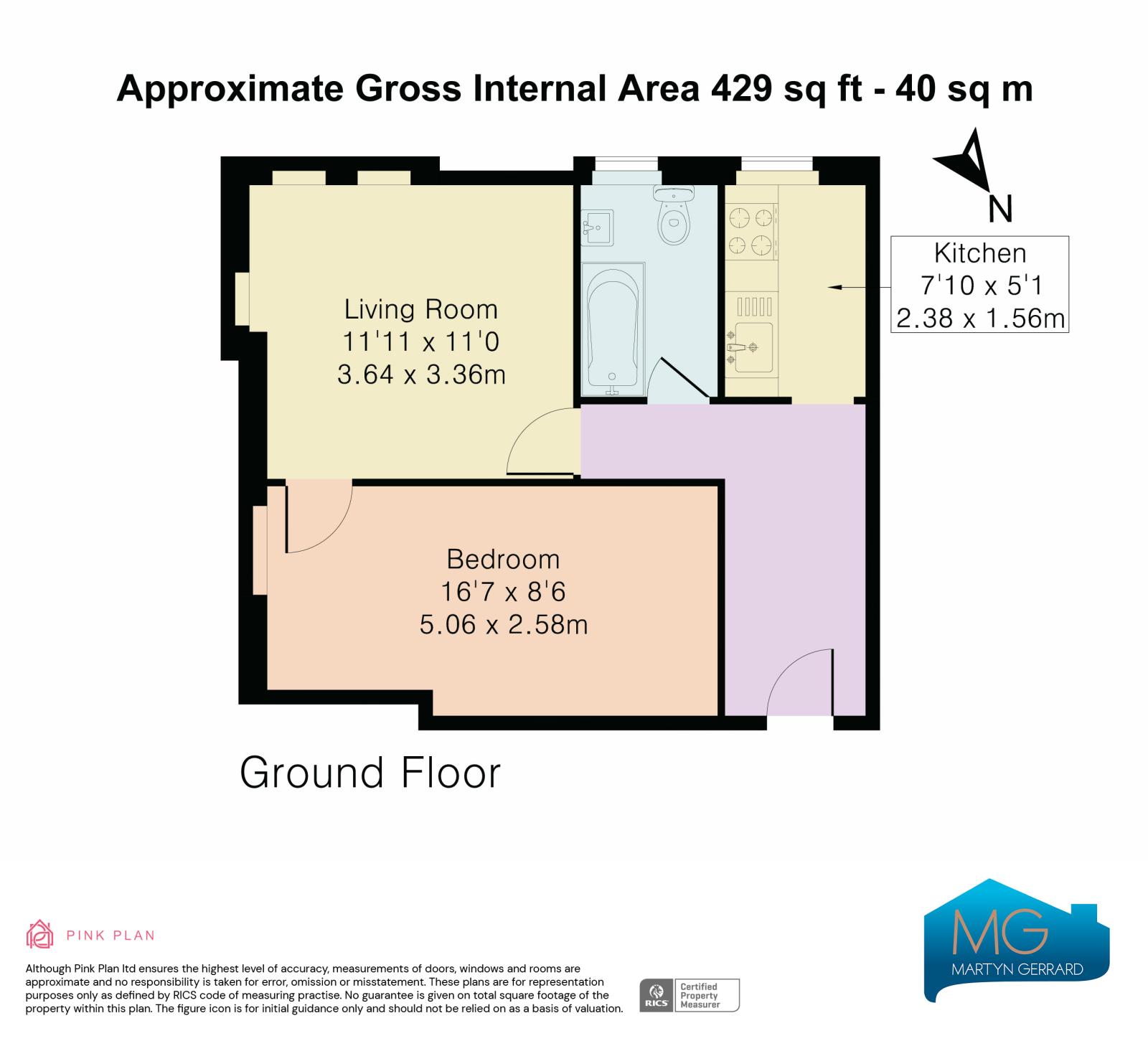 1 bedroom Ground Floor Flat to rent - Martyn Gerrard