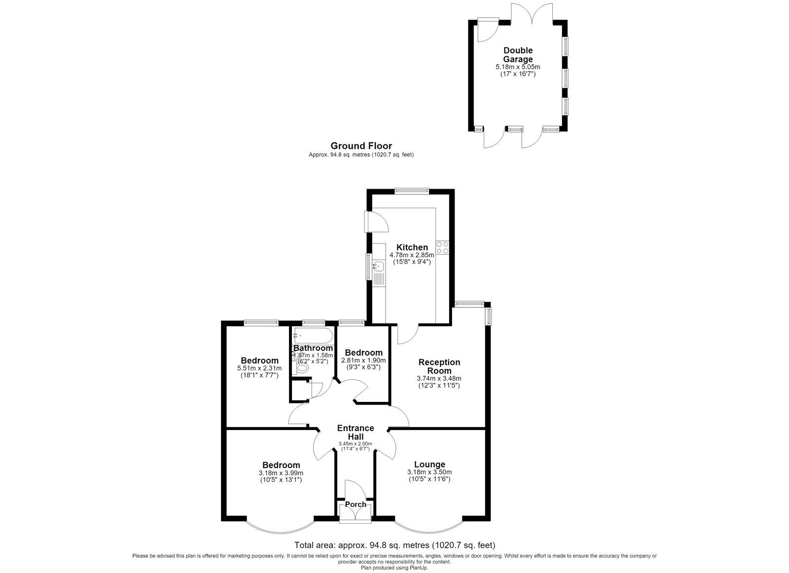 3 bedroom bungalow for sale in Twydall | Robinson Michael & Jackson