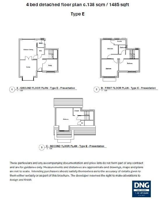 4 Bed Detached House - Type E Rathbeale Road, Swords, Co. Dublin, K67D899 - DNG Estate Agents
