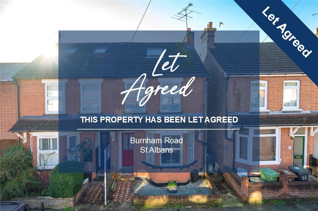 4 Bedroom Terraced House Let in Burnham Road, St. Albans, Hertfordshire - View 1 - Collinson Hall