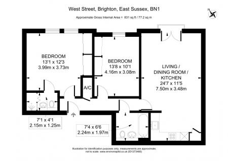 2 bedroom Flat to let in West Street