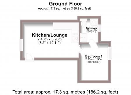 1 bedroom Studio flat to let in Elder Place, City Centre, Brighton, BN1