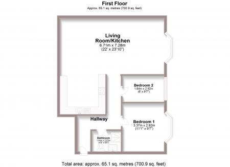 2 bedroom Apartment to let in Little Preston Street