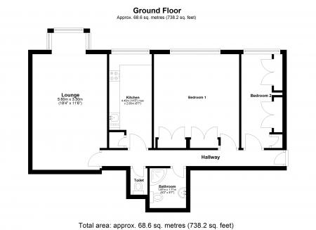 2 bedroom Flat to let in London Road, Patcham, Brighton, BN1