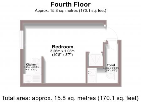 1 bedroom Studio flat to let in First Avenue, Hove, BN3