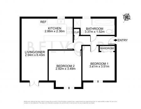 2 bedroom Flat to let in Weyland Drive, Off Winstree Road, Heathlands, Colchester, CO3