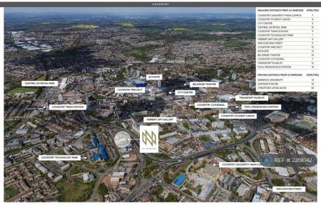 1 bedroom Flat to let in Parkside, Coventry, CV1