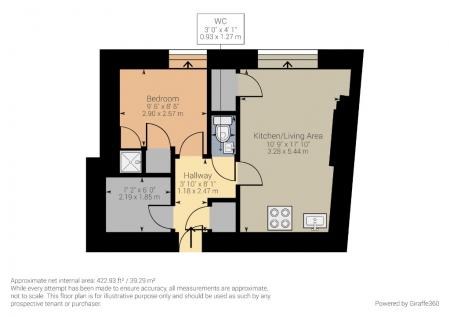 1 bedroom Flat to let in St Stephen Street, Stockbridge, Edinburgh, EH3