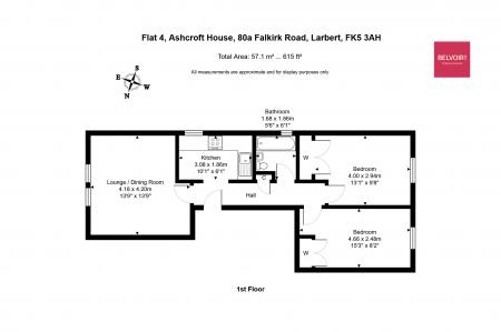 2 bedroom Flat for sale in Falkirk Road, Larbert, FK5