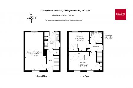 2 bedroom Terraced House for sale in Loanhead Avenue, Dennyloanhead, FK4