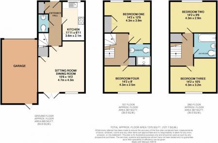 4 bedroom Semi-detached house to let in Trubwick Avenue, Haywards Heath, RH16