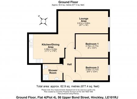 2 bedroom Flat to let in Essentia House, Upper Bond Street, Hinckley