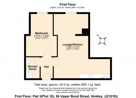 1 bedroom Flat to let in Upper Bond Street, Hinckley, LE10