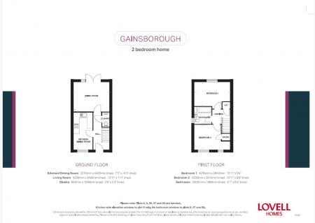 2 bedroom Terraced House to let in Gillings Walk, King's Lynn, PE30