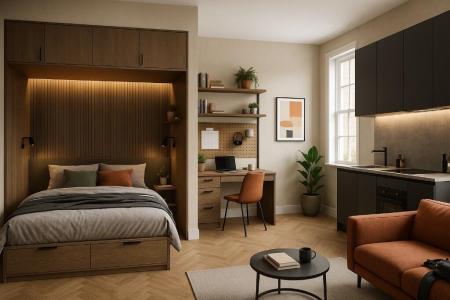 1 bedroom Studio flat to let in Kenilworth Road, Leamington Spa, CV32