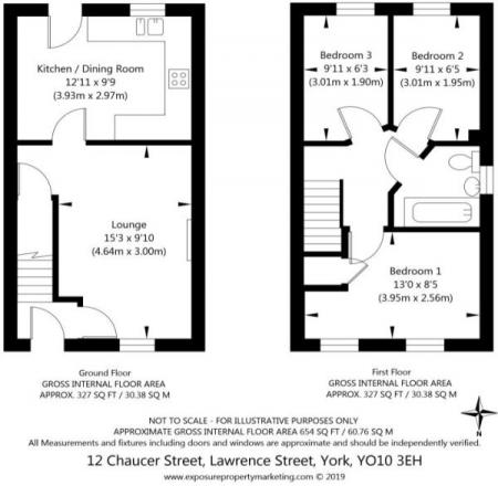 3 bedroom End of terrace house to let in Chaucer Street, York, YO10
