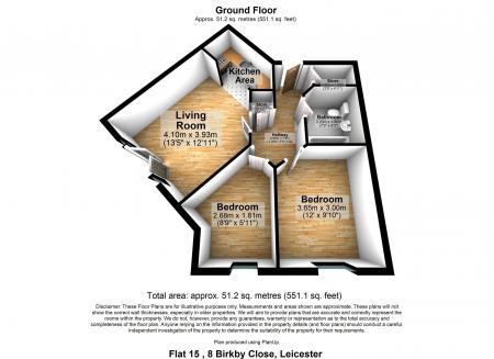2 bedroom Flat for sale in Birkby Close, Hamilton, Leicester, LE5