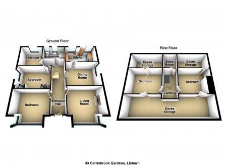 5 bedroom Detached house for sale in Carrisbrook Gardens, Lambeg, BT27