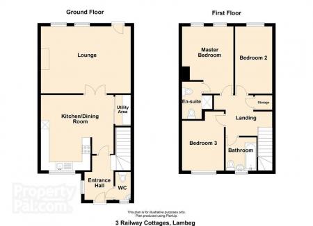 3 bedroom Town house for sale in Railway Cottages, Lambeg, BT27
