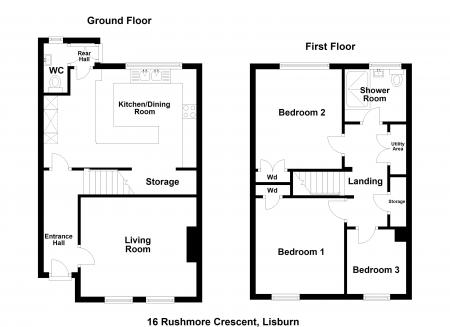 3 bedroom Terraced House for sale in Rushmore Crescent, Lisburn, BT28
