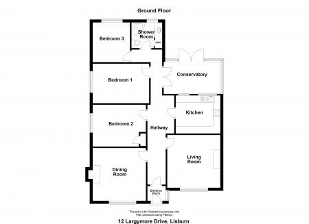 3 bedroom Detached bungalow for sale in Largymore Drive, Lisburn, BT27