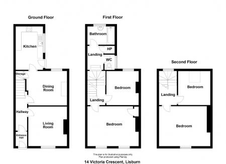 4 bedroom Town house to let in Victoria Crescent, Lisburn, BT27