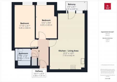 2 bedroom Flat to let in The Reach, Leeds Street, Liverpool, L3