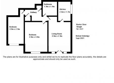 2 bedroom Flat to let in Baxter Close, Slough Berkshire, SL1