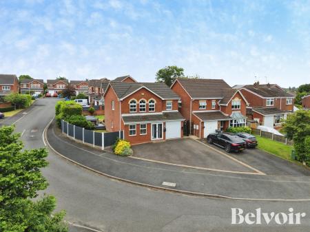 4 bedroom Detached house for sale in Honeysuckle Way, Great Wyrley, Walsall, WS6