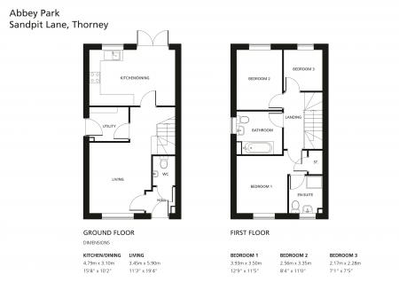 3 bedroom Semi-detached house for sale in Samuel Place, Thorney, PE6
