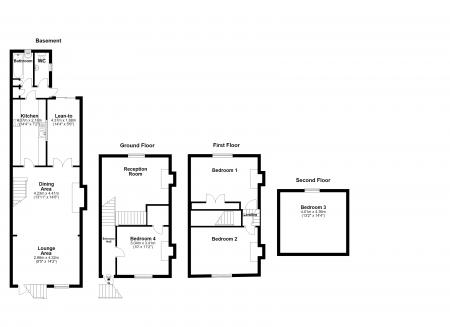 4 bedroom Terraced House to let in Maidstone Road, Rochester, ME1