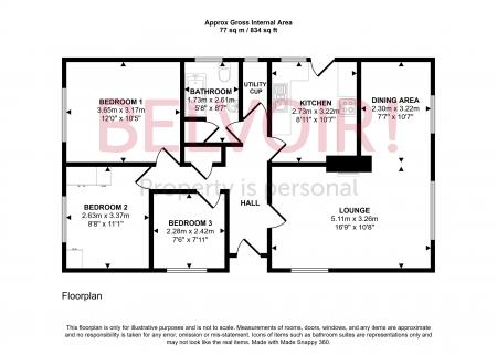 3 bedroom Bungalow to let in Cambridge Gardens, Gosberton, PE11