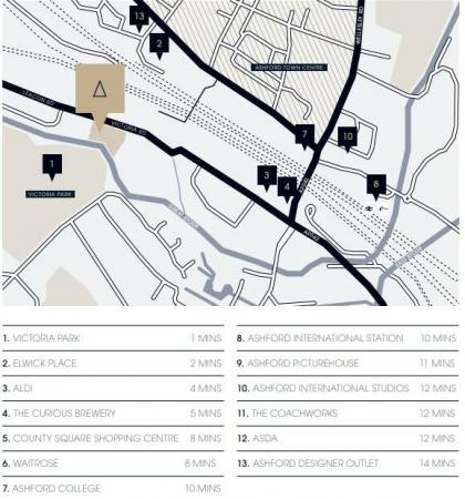 1 bedroom Studio flat for sale in Victoria Road, Ashford, TN23