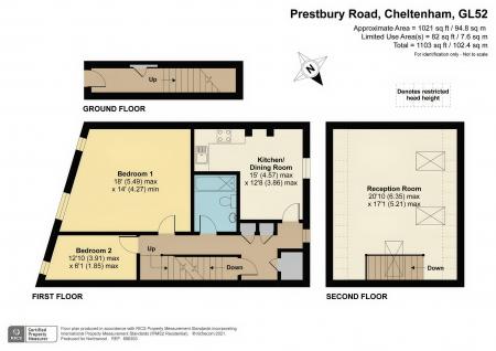 2 bedroom Flat to let in Prestbury Road, Cheltenham, GL52