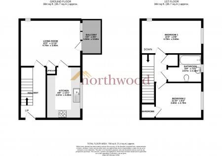 2 bedroom Maisonette to let in Hyvot Park, Edinburgh, EH17