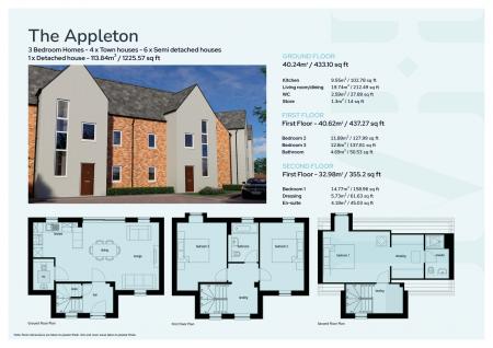 3 bedroom Town house to let in The Appleton - Frank Cliffe Way, Middlewich, CW10