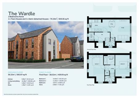 2 bedroom Mews house to let in The Wardle - Frank Cliffe Way, Middlewich, CW10