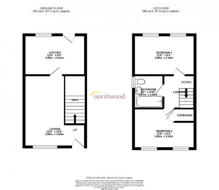 2 bedroom Semi-detached house to let in Lambourn Drive, Coppenhall, Crewe, CW1