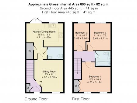 3 bedroom Terraced House for sale in Falcon Way, St Albans, AL4