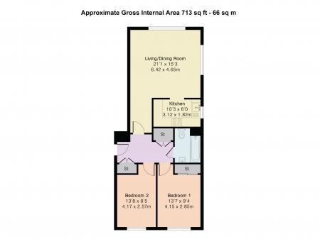 2 bedroom Flat for sale in Darwin Ct, Newsom Place, St Albans, AL1