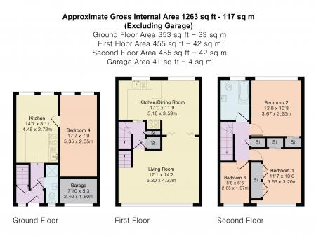 3 bedroom Town house for sale in Abbots Park, St Albans, AL1