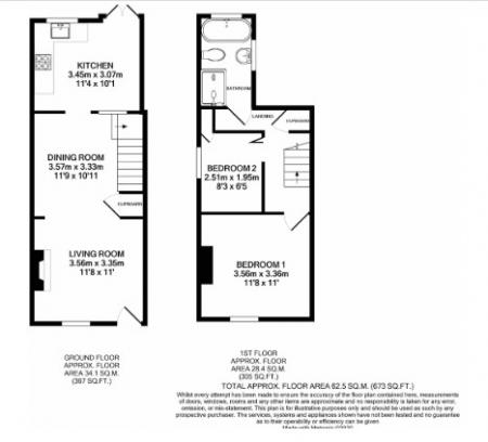 2 bedroom Terraced House for sale in Bedford Road, St Albans, AL1