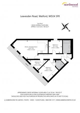 3 bedroom Flat for sale in Leavesden Lodge Leavesden Road, Watford, WD24