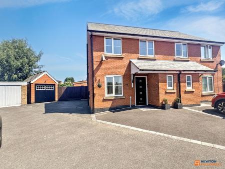 3 bedroom Semi-detached house for sale in Wildgoose Close, Ibstock, LE67