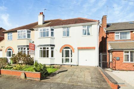 4 bedroom Semi-detached house for sale in Kirloe Avenue, Leicester Forest East, LE3