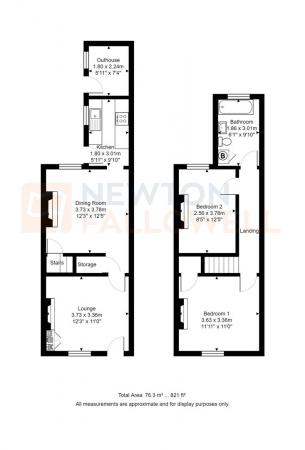2 bedroom End of terrace house for sale in Titchfield Street, Mansfield, NG19