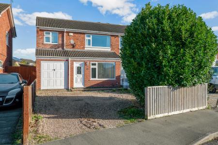 3 bedroom Semi-detached house for sale in Winster Crescent, Melton Mowbray, LE13